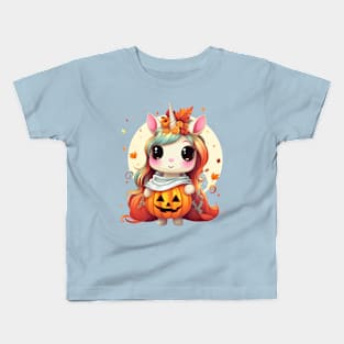 Unicorn Trick or Treat Kids T-Shirt